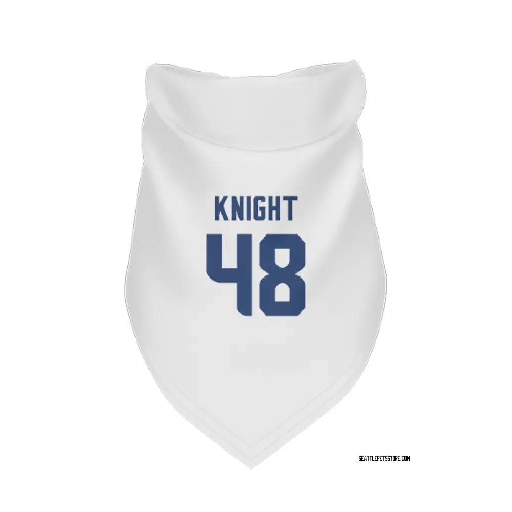 Seattle Seahawks Tyrice Knight White Pet Bandana for Dog & Cat
