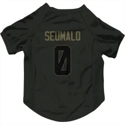 Seattle Seahawks Uso Seumalo Black Service Pet Jersey for Dog & Cat