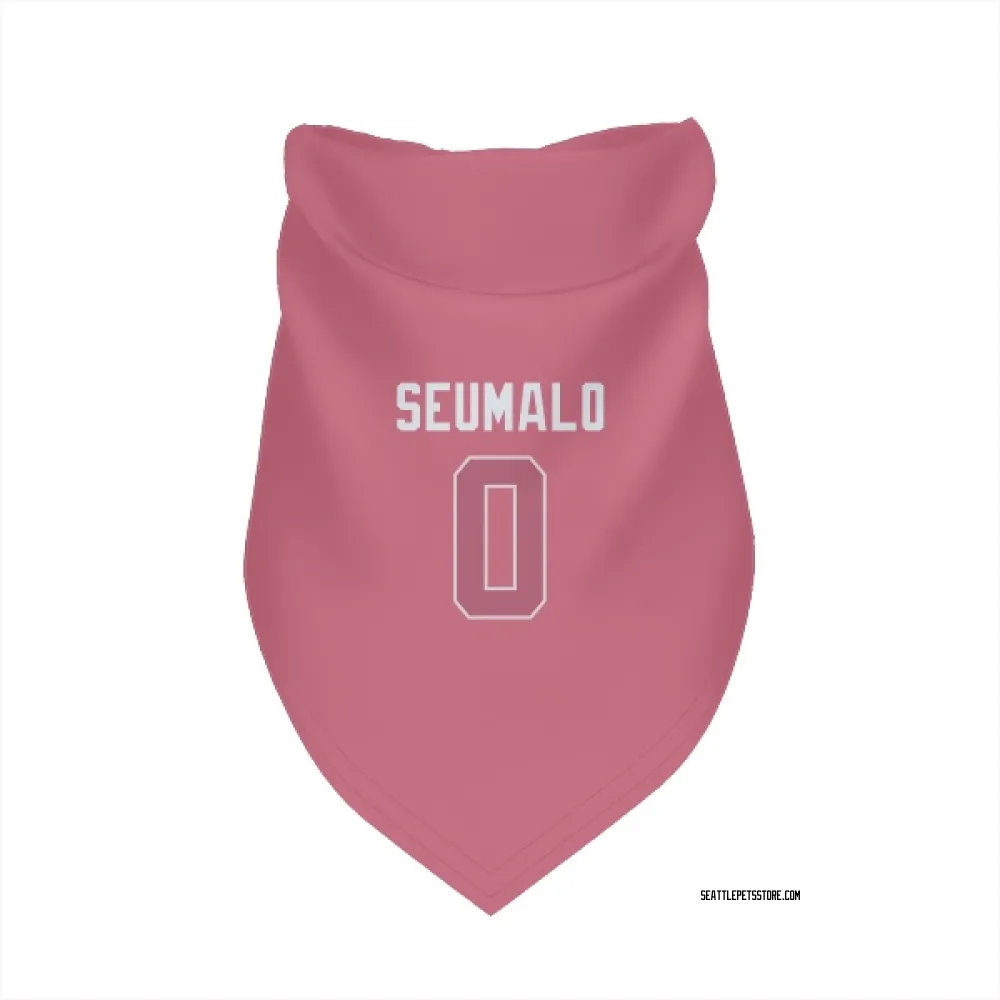 Seattle Seahawks Uso Seumalo Pink Pet Bandana for Dog & Cat