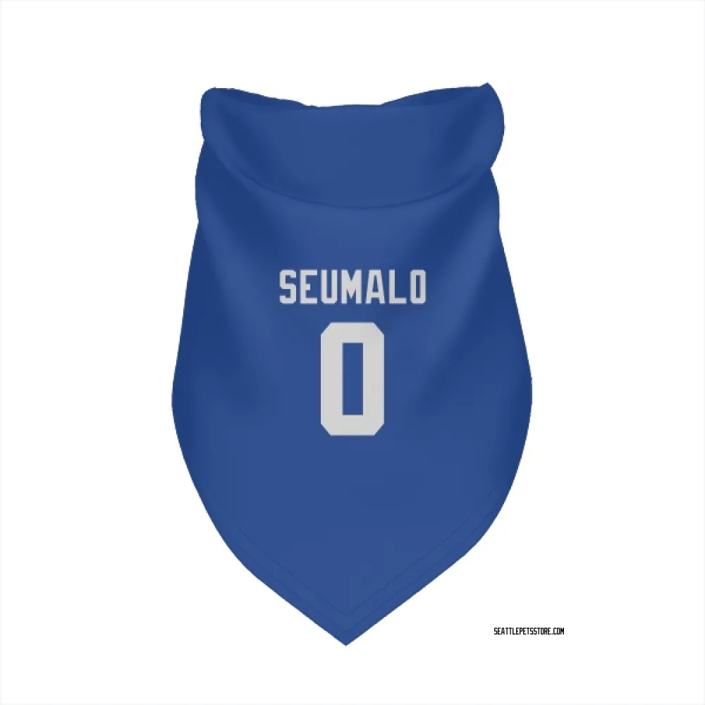 Seattle Seahawks Uso Seumalo Royal Pet Bandana for Dog & Cat