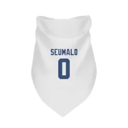 Seattle Seahawks Uso Seumalo White Pet Bandana for Dog & Cat